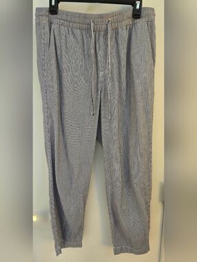 GAP Striped Easy Pant in Navy and White